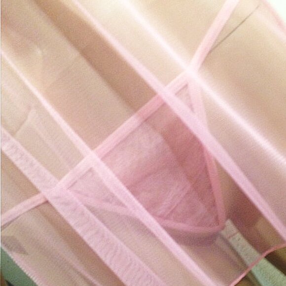 WOMEN'S SEXY COLOR LACE SPLICING SLEEVELESS BACKLESS BOW GAUZE BABY DOLL MEDIUM - Picture 4 of 6